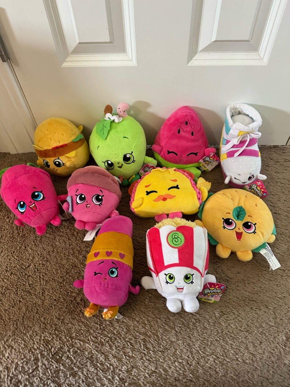 Lot Of 10 Shopkin Plush Some With Tags Various Years Moose Toys Just Play